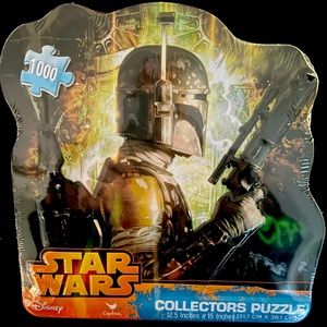 Disney Star Wars Boba Fett 1000 Piece Puzzle Collectors Tin 12.5 x 15" 5/8 " pcs